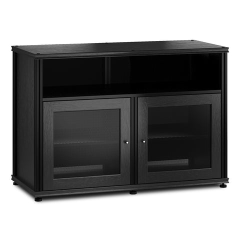 Salamander Designs Synergy 329 Twin AV Cabinet (Black Oak with Black Posts)