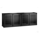 Salamander Designs Synergy 347 Quad AV Cabinet (Black Oak with Black Posts)