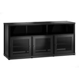 Salamander Designs Synergy 339 Triple AV Cabinet (Black Oak with Black Posts)