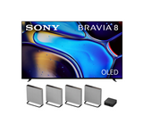 Sony BRAVIA 8 OLED TV Bundle with Sony HT-A9M2 BRAVIA Theater Quad Surround Speakers