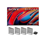 Sony BRAVIA 9 Mini LED TV Bundle with Sony HT-A9M2 BRAVIA Theater Quad Surround Speakers