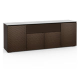 Salamander Designs Chameleon Collection Berlin 345 Quad Speaker Integrated Cabinet (Textured Wenge with Black Glass Top)