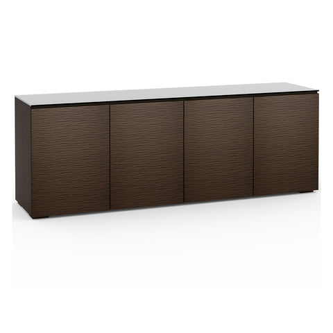 Salamander Designs Chameleon Collection Berlin 347 Quad AV Cabinet (Textured Wenge with Black Glass Top)