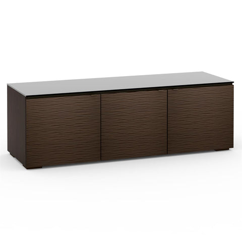 Salamander Designs Chameleon Collection Berlin 237 Triple AV Cabinet (Textured Wenge with Black Glass Top)
