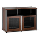 Salamander Designs Synergy 329 Twin AV Cabinet (American Cherry with Black Glass & Aluminum Posts)