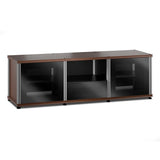 Salamander Designs Synergy 236 Triple AV Cabinet (American Cherry with Black Glass & Aluminum Posts)