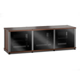 Salamander Designs Synergy 237 Triple AV Cabinet (American Cherry with Black Glass & Aluminum Posts)