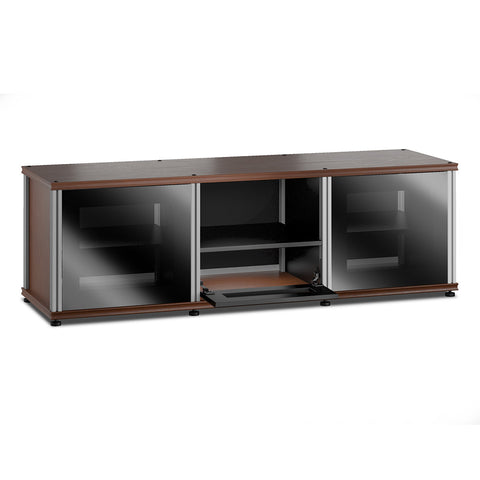 Salamander Designs Synergy 233 Triple AV Cabinet (American Cherry with Black Glass & Aluminum Posts)