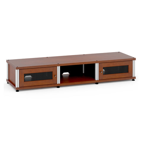 Salamander Designs Synergy 132 Triple AV Cabinet (Cherry with Aluminum Posts)