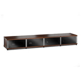 Salamander Designs Synergy 141 Quad AV Cabinet (American Cherry with Black Glass Doors & Aluminum Posts)