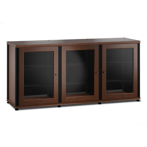 Salamander Designs Synergy 337 Triple Wide AV Cabinet (American Cherry with Black Posts)