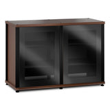 Salamander Designs Synergy 323 Twin AV Cabinet (American Cherry with Black Glass & Black Posts)
