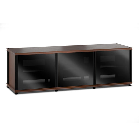 Salamander Designs Synergy 237 Triple AV Cabinet (American Cherry with Black Glass & Black Posts)