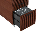 BDI Corridor 6507 Mobile File Pedestal (Chocolate Stained Walnut)