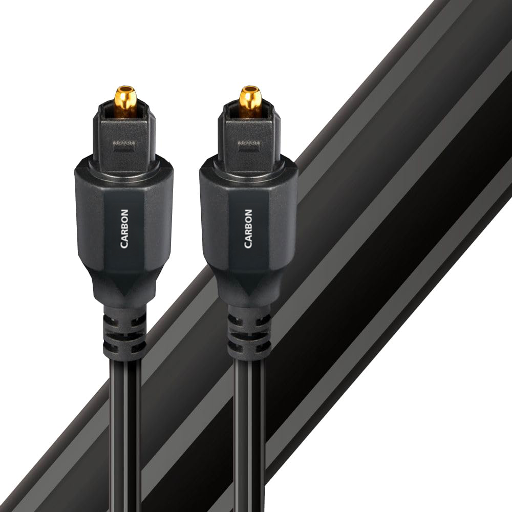 AudioQuest Carbon Optical Toslink Fiber-Optic Cable + Mini-Adaptor (1x