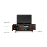 BDI Corridor 8179 Quad Media Console for TVs up to 85" (Walnut)