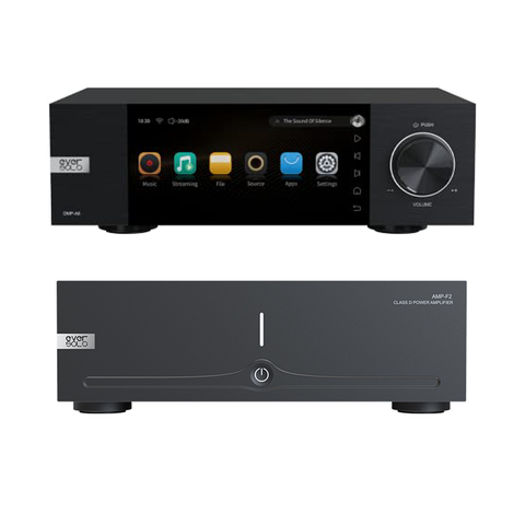 EverSolo AMP-F2 Power Amplifier Bundle with DMP-A6 Network Streamer & DAC