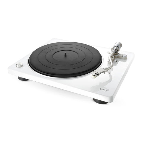 Denon Hi-Fi Turntable with Speed Auto Sensor (White)
