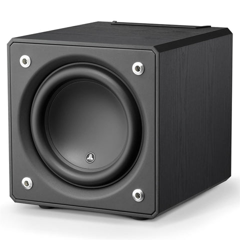JL Audio E110 E-Sub 10-inch 1200W Powered Subwoofer - Each (Black Ash)