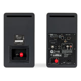 ELAC DCB41 4.5 Inch Powered Bookshelf Speaker - Pair (Black)