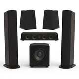 GoldenEar 5.1 Home Theater Bundle with Triton 5 Tower Speakers, SuperCenter Reference Center Channel, ForceField 30 Subwoofer & Aon 3 Bookshelf Speakers