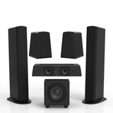 GoldenEar 5.1 Home Theater Bundle with Triton 7 Tower Speakers, SuperCenter XL Center Channel, ForceField 30 Subwoofer & Aon 3 Bookshelf Speakers