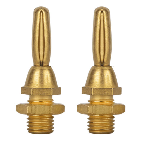 AudioQuest 1002 Banana Connectors - 4-Pack (Gold)