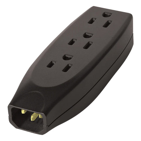 AudioQuest IEC 3-Outlet Power Strip with Male Connector