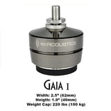 IsoAcoustics GAIA I Isolation Feet for Floorstanding Speakers and Subwoofers (4-Pack)