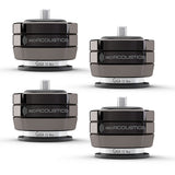 IsoAcoustics GAIA II Neo DC Isolation Feet for Floorstanding Speakers and Subwoofers - 4 Pack (Dark Chrome)