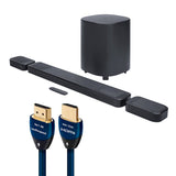 JBL BAR 1000MK2 7.1.4 Channel Soundbar System Bundle with AudioQuest Sky 3m HDMI Cable