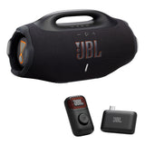 JBL Boombox 4 Portable Speaker Bundle with EasySing Mic Mini (Black)