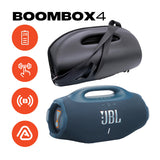 JBL Boombox 4 Waterproof Portable Bluetooth Speaker Bundle with gSport Case (Blue)