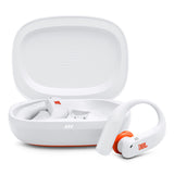 JBL Endurance Peak 4 True Wireless Noise Cancelling Sport Earbuds Bundle with gSport Case (White)