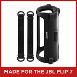 JBL FLIP 7 Waterproof Portable Speaker Bundle with gSport Silicone Sleeve (Purple)