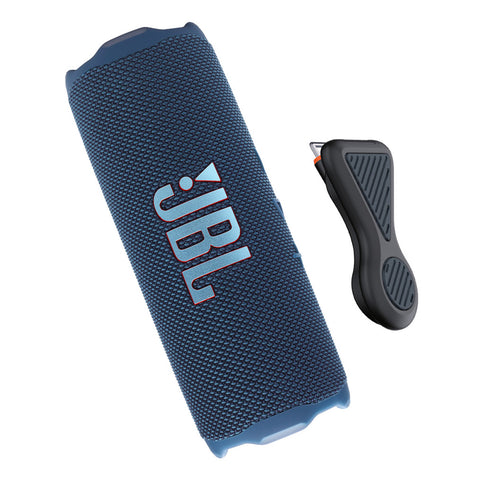 JBL Flip 7 Portable Bluetooth Speaker Bundle with Magnetic Mount (Blue)