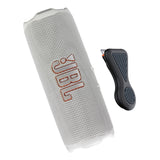 JBL Flip 7 Portable Bluetooth Speaker Bundle with Magnetic Mount (White)