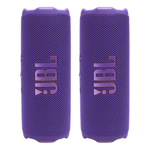 JBL Flip 7 Waterproof Portable Speaker Bundle - Pair (Purple)