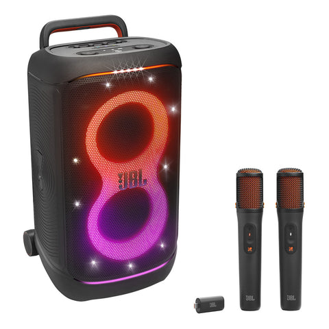 JBL PartyBox 520 Portable Party Speaker Bundle with EasySing Wireless Mics