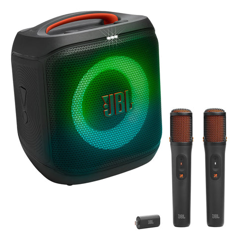 JBL PartyBox Encore Essential 2 Portable Speaker Bundle with EasySing Mics