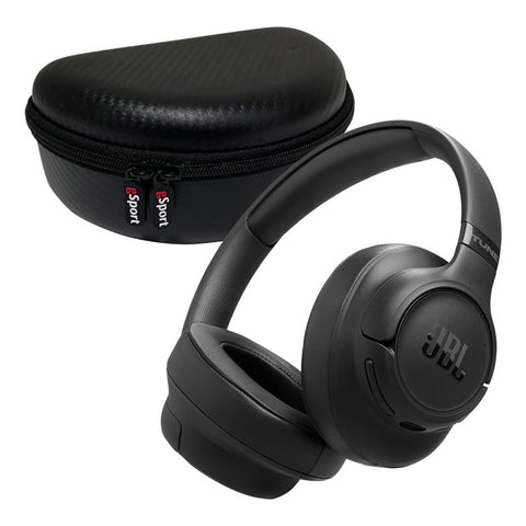 JBL Tune 780NC Wireless Over Ear Noise Cancelling Headphone Bundle with gSport Case (Black)