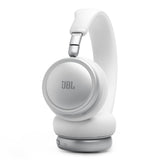 JBL Live 680NC Wireless Over-Ear Noise Cancelling Headphone Bundle with gSport Case (White)