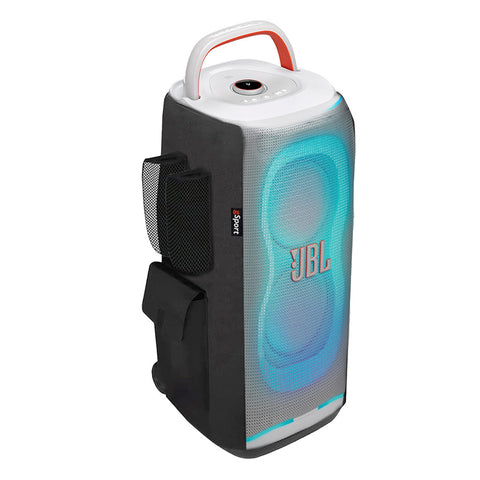 JBL PartyBox 130 Portable Party Speaker Bundle with gSport Cargo Sleeve (White)