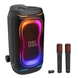 JBL PartyBox 330 Portable Party Speaker Bundle with EasySing Wireless Microphones (Black)