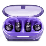 JBL Soundgear Clips True Wireless Open-Ear Headphones Bundle with gSport Case (Purple)