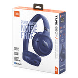 JBL Tune 680NC Wireless On-Ear Noise Cancelling Headphone Bundle with gSport Case (Blue)
