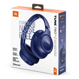 JBL Tune 780NC Wireless Over Ear Noise Cancelling Headphone Bundle with gSport Case (Blue)
