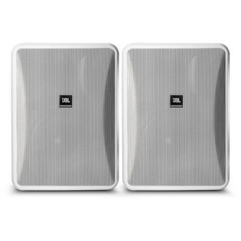 JBL Professional Control 28-1L 8-Ohm 8 Inch Indoor/Outdoor Speakers - Pair (White)