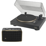 JBL Spinner BT Bluetooth Turntable Bundle with Authentics 200 Wireless Home Speaker