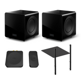 KEF KC92 Force-Cancelling Subwoofer Bundle with Stacking & Wireless Kit